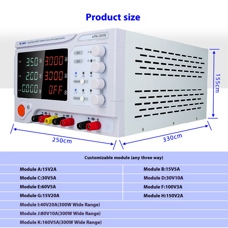 Desktop Linear Power Supply 4- - đánh giá và giá Dual Channel Linear Power Supply 30V 5A