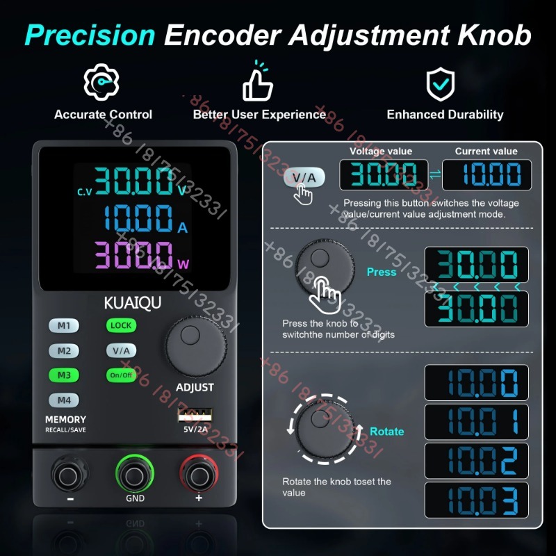 KUAIQU 300V 1A Adjustable DC P - đánh giá và giá Switching Dc Power Supply 300V 1A