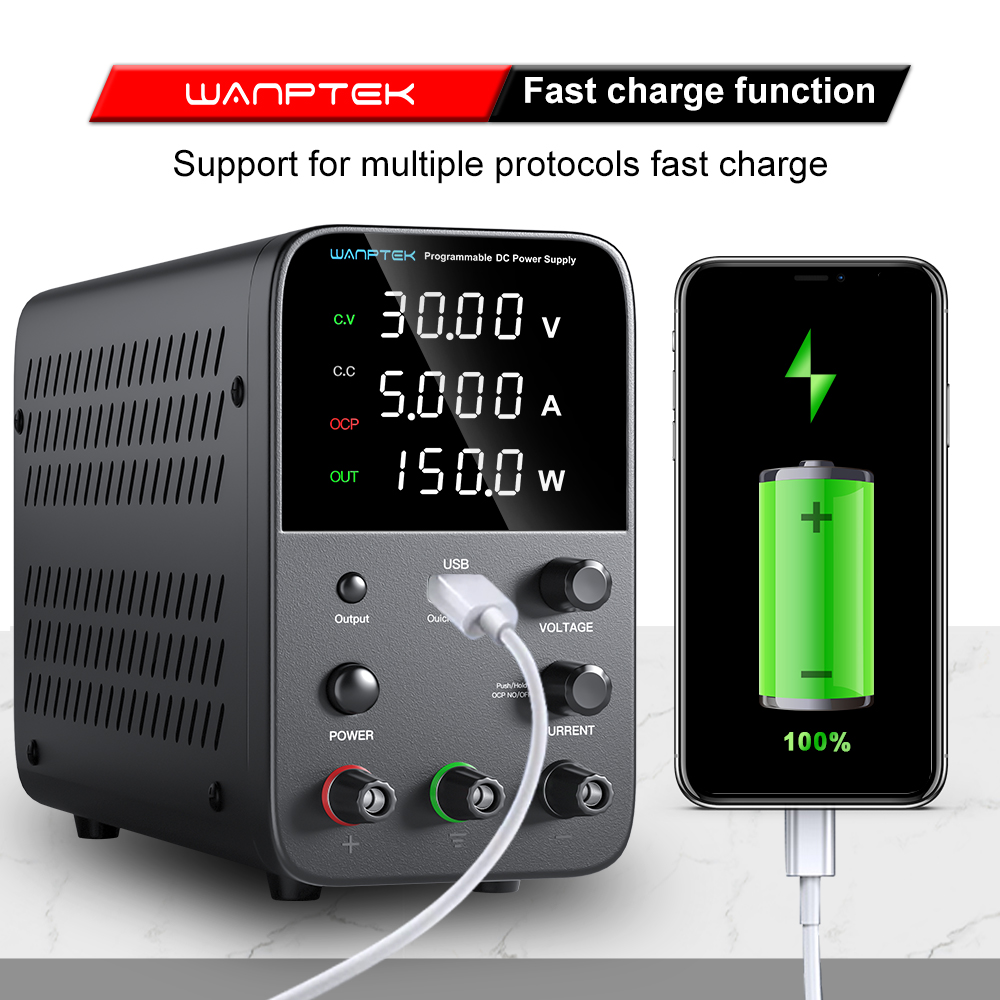 Wanptek Laboratory Power Suppl - đánh giá và giá Programmable Dc Power Supply 60V 10A