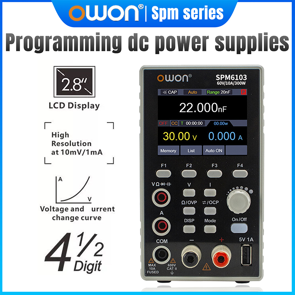 OWON SPM6103 Programmable DC P - đánh giá và giá Programmable Dc Power Supply 60V 10A