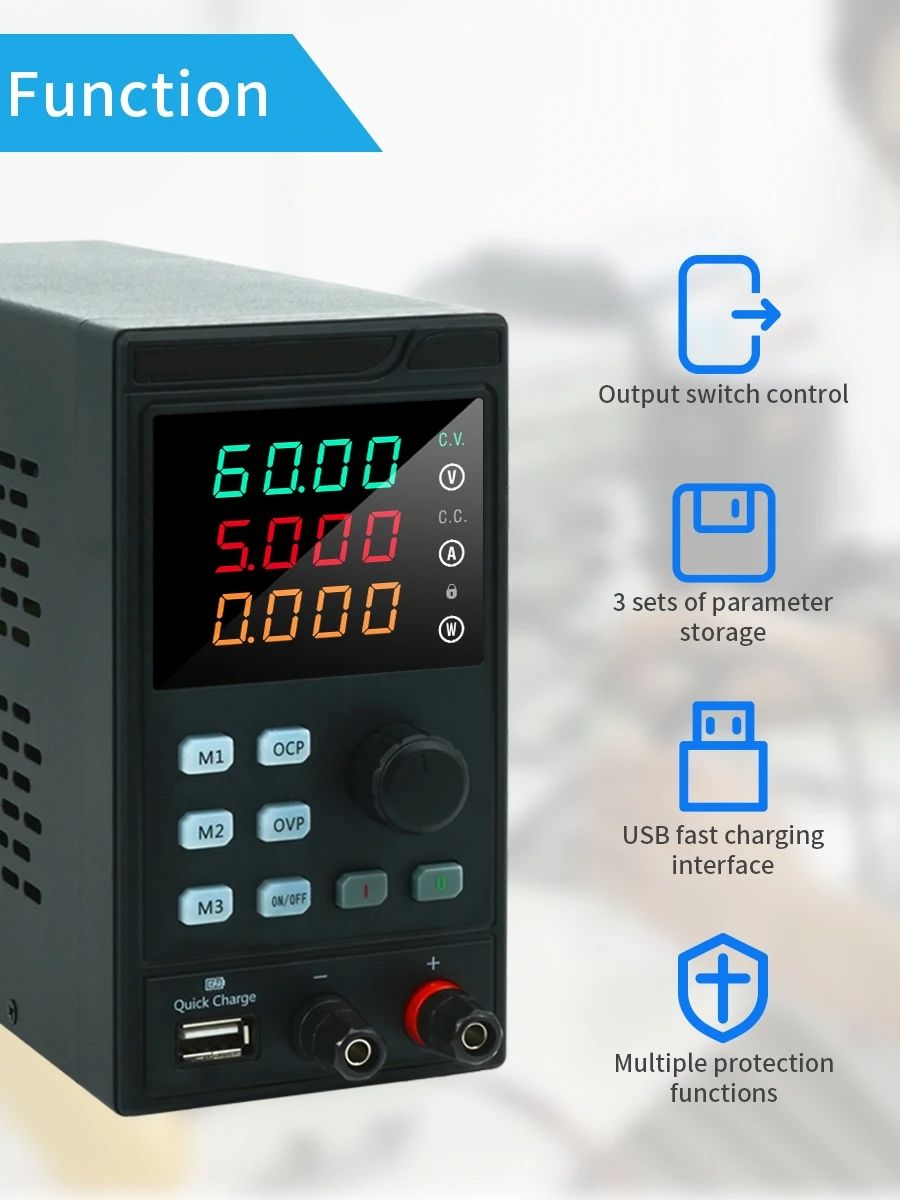 MYAMI 30V 32V 10A with USB/RS4 - đánh giá và giá Programmable Dc Power Supply 60V 10A