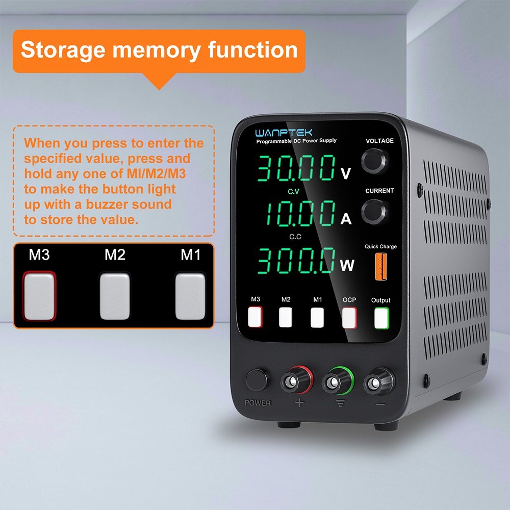 Wanptek Adjustable DC Power Su - đánh giá và giá Programmable Dc Power Supply 60V 10A
